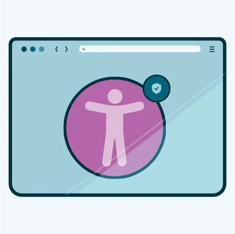 Accessibility decorative badge